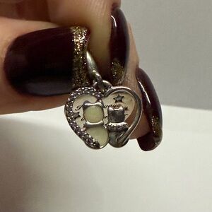 Pandora Cat Heart Charm